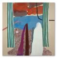 Дейвид Хокни „Рисуван пейзаж (или червен и син пейзаж)“ (1965)